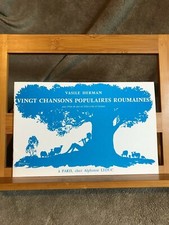 Vasile Herman Vingt chansons populaires roumaines partition flûte guitare Leduc