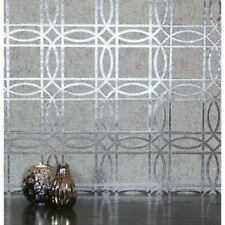 Papier peint plat feuille carrée géo métallique treillis géométrique Arthouse 903204