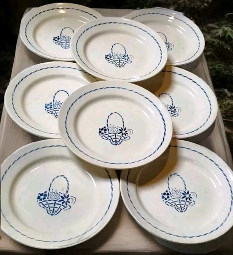 Assiettes plates creil et - 8,