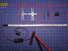 kit ruban LED éclairage constant 12V wagon voyageur Train HO JOUEF LIMA ROCO