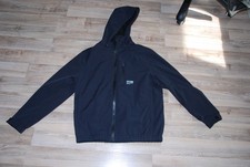 blouson technique à capuche déperlant zara noir 13-14 ans