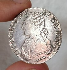 ECU ARGENT LOUIS XVI AUX