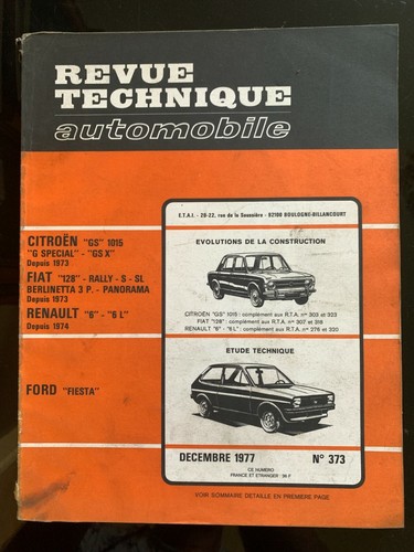 Rta 1977 ford - fiesta/, fiat