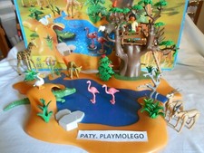 Ref.4827 POSTE D'OBSERVATION ET ANIMAUX DE LA SAVANE