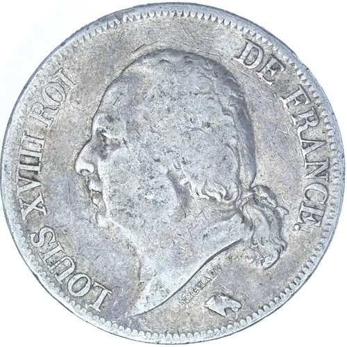 Louis xviii francs 1823 - louis, 5
