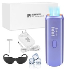 Épilateur à Lumière Pulsée, HR/SC/RA 3-en-1 IPL Épilateur Laser avec 9 Niveau...
