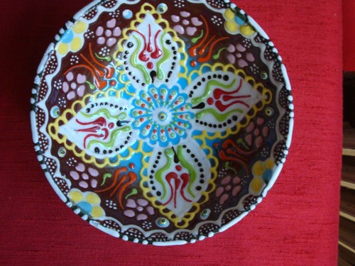 Coupelle faience polychrome t - coupelle,
