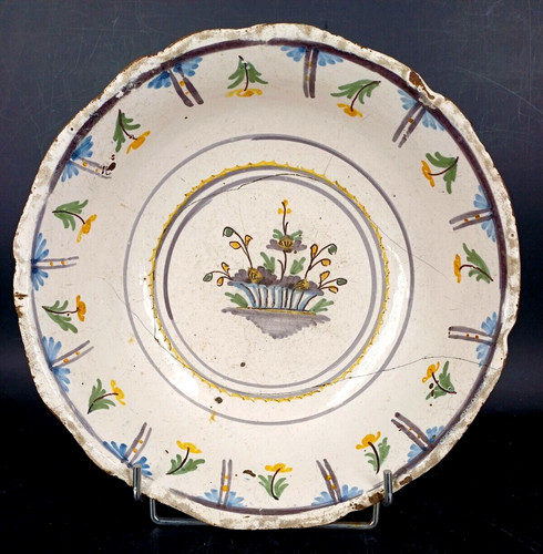 Rare plat saladier faience - saladier,