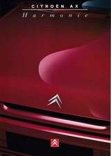 catalogue / brochure Citroen AX Harmonie, 02/1996 France