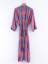 Robe Kimono En Soie Vintage