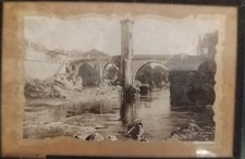 ORTHEZ- LE PONT-VIEUX- PHOTOGRAPHIE Négatif sur plaque LUMIERE-- 18 x 12 cm