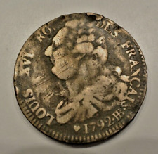 LOUIS XVI 2 SOLS TYPE FRANCAIS 1792 BB TBaTTB RARE  poids 21gr30