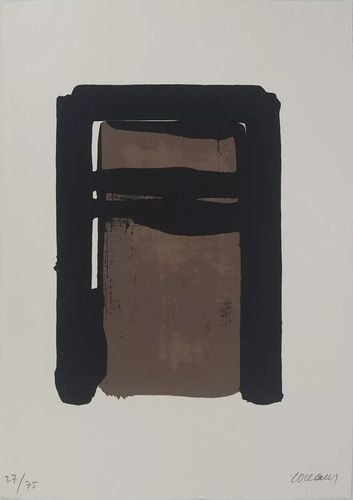Pierre soulages sérigraphie - soulages,
