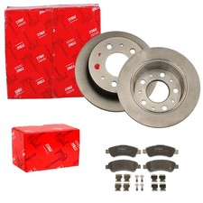 TRW Disques de Frein + Revêtements Arrière Convient pour Fiat Ducato Jumper
