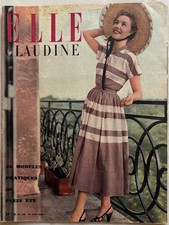 ELLE CLAUDINE Magazine n° 135 du 22 Juin 1948 ancienne revue de mode couture