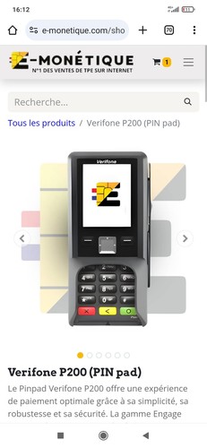 Pin pad verifone p200 neuf - pin,