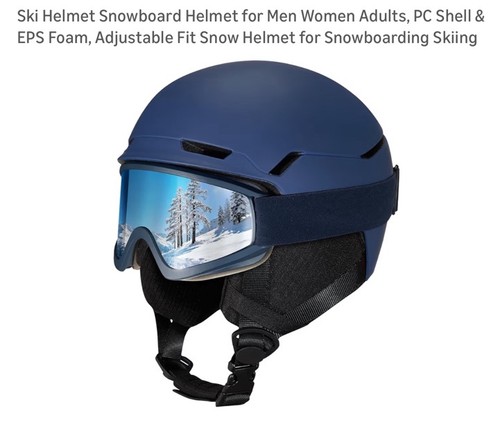 Vcoros adult ski helmet with - ski,