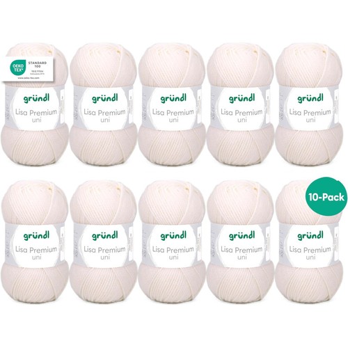 Pelotes laine crème - 10,