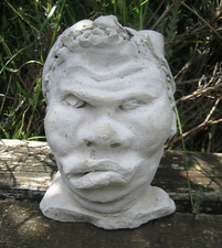 Sculpture Tête en platre argile ?