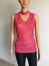 Top rose brillant neuf Morgan taille M (valeur 30€)