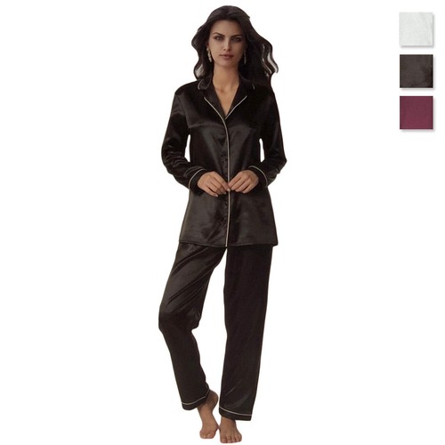 Pyjama satin femme long - satin,