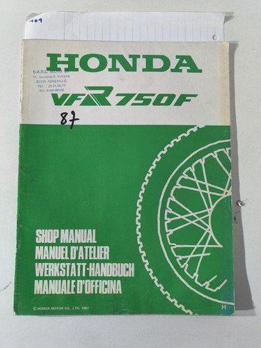 Manuel atelier moto honda - manuel,