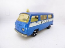 MAJORETTE VW VOLKSWAGEN COMBI / T2 / TRANSPORTEUR / POLICE N°244 / 1/60 - 2