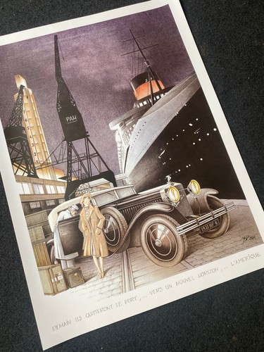 Affiche hispano suiza paquebot - hispano,