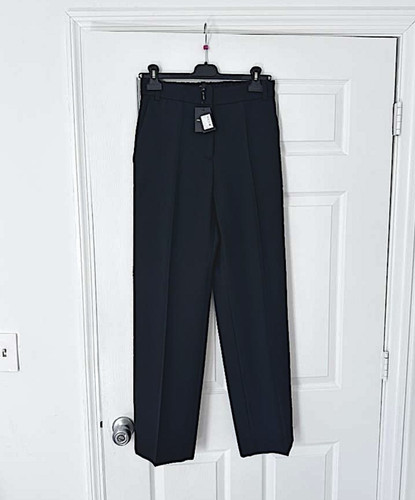 Maje black straight pants - black,
