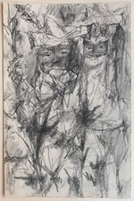 JACQUES THIOUT (1913-1971) Dessin Portrait Masque Commedia dell'Arte Carnaval #4