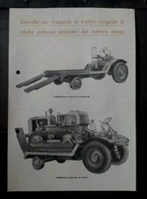 Chariot Agricole Tracteurs À Chenilles Publicitaire Original De L'Époque