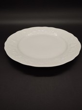Plat rond porcelaine blanche