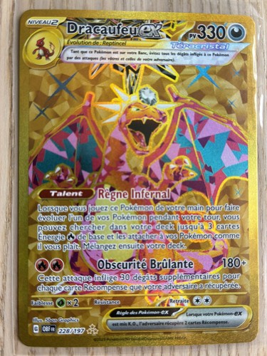 Carte pokémon dracaufeu - dracaufeu, ex