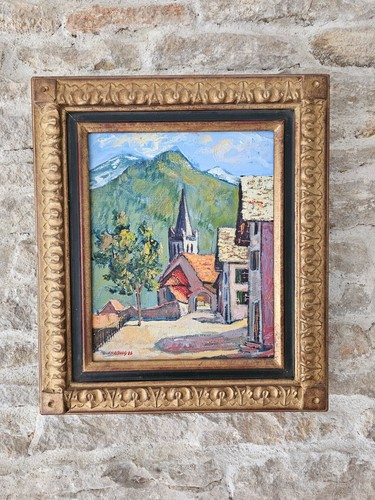 Tableau huile sur toile - sur,