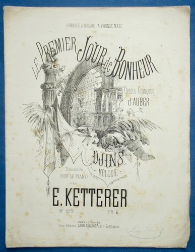 Opéra auber partition les - opÉra,