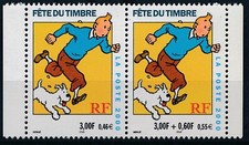 Timbre France   P3304A** PAIRE DU CARNET JOURNEE DU TIMBRE 2000