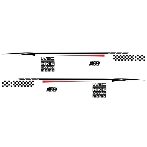 2pcs waterproof race - car, decal