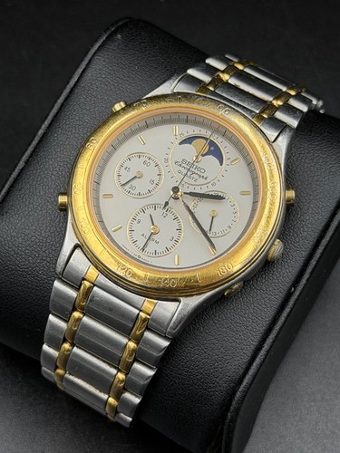 Vintage seiko 7t36 6a30 moon - seiko,