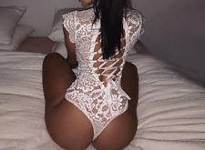 Body string blanc dentelle