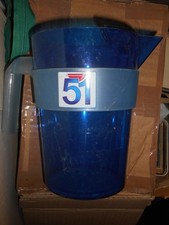 carafe broc pub pastis 51 plastique bleu ancienne collection