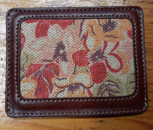 Porte carte cuir véritable - en,