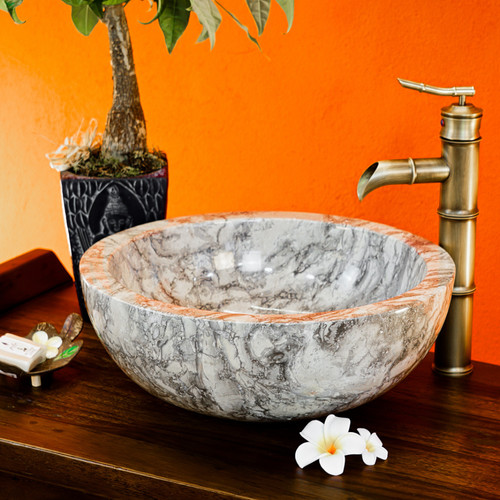 Lavabo pierre naturelle en - naturelle,