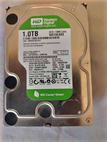 Hdd western digital wd10earx - western,