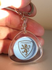 Ancien porte cle Automobile PEUGEOT Lion Calandre Garage Ortelli Cannes.