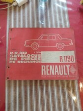 Renault 10 Catalogue pieces Rechanges Detachees PR 832 Ed 4 1968part List R1190