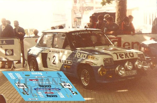 Autocollants renault turbo - 5,