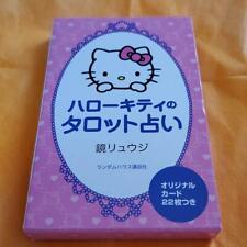 Carnet de cartes de tarot Sanrio Hello Kitty jouant des cartes de bonne avent...