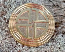 Clip attache pince à foulard couleur or AURIEGE PARIS  bijou vintage DN3920