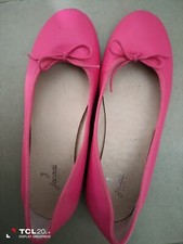 JACADI BALLERINES EN CUIR POINTURE 34 MODÈLE CAMILLE Rose fuchsia