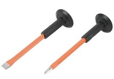 Lot burin et pointerolle 250 mm avec protection main